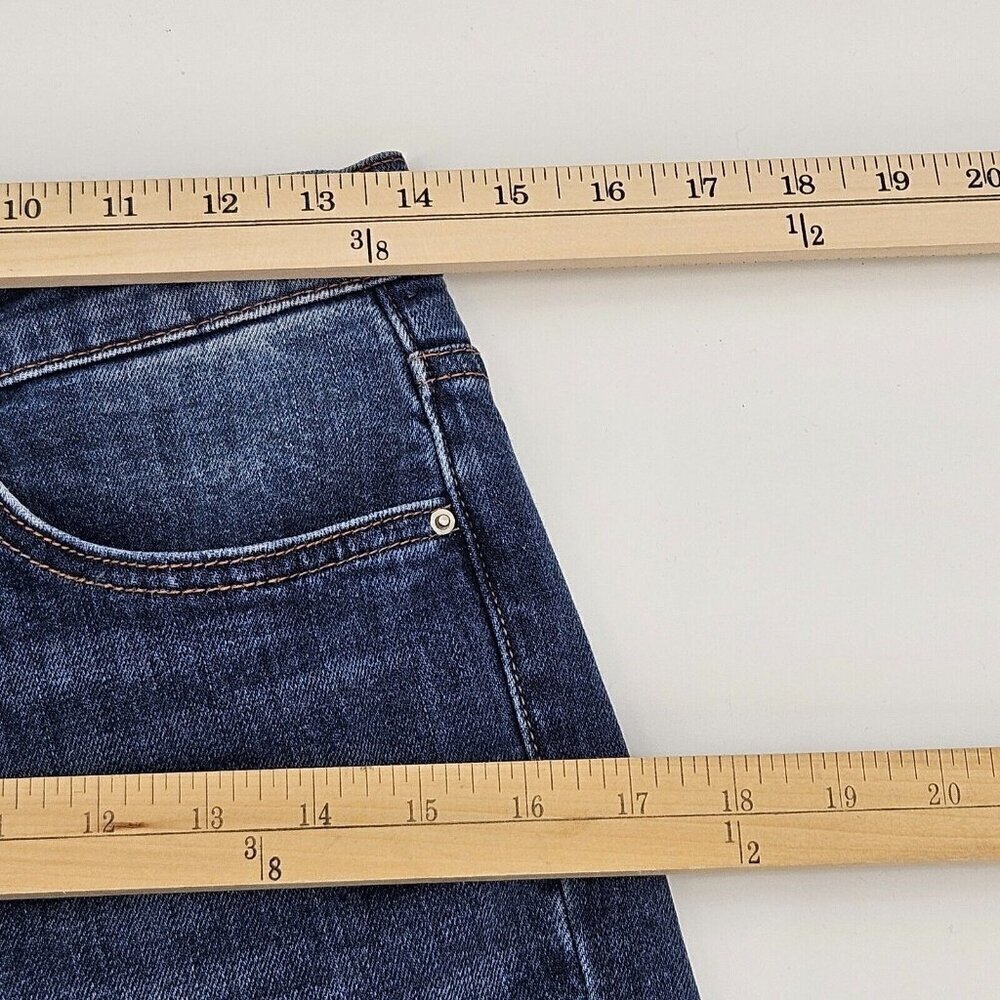 Toteme Original Ripped Twisted Seam Jeans Dark Wash Women’s Size 25 Straight Leg - Picture 12 of 16